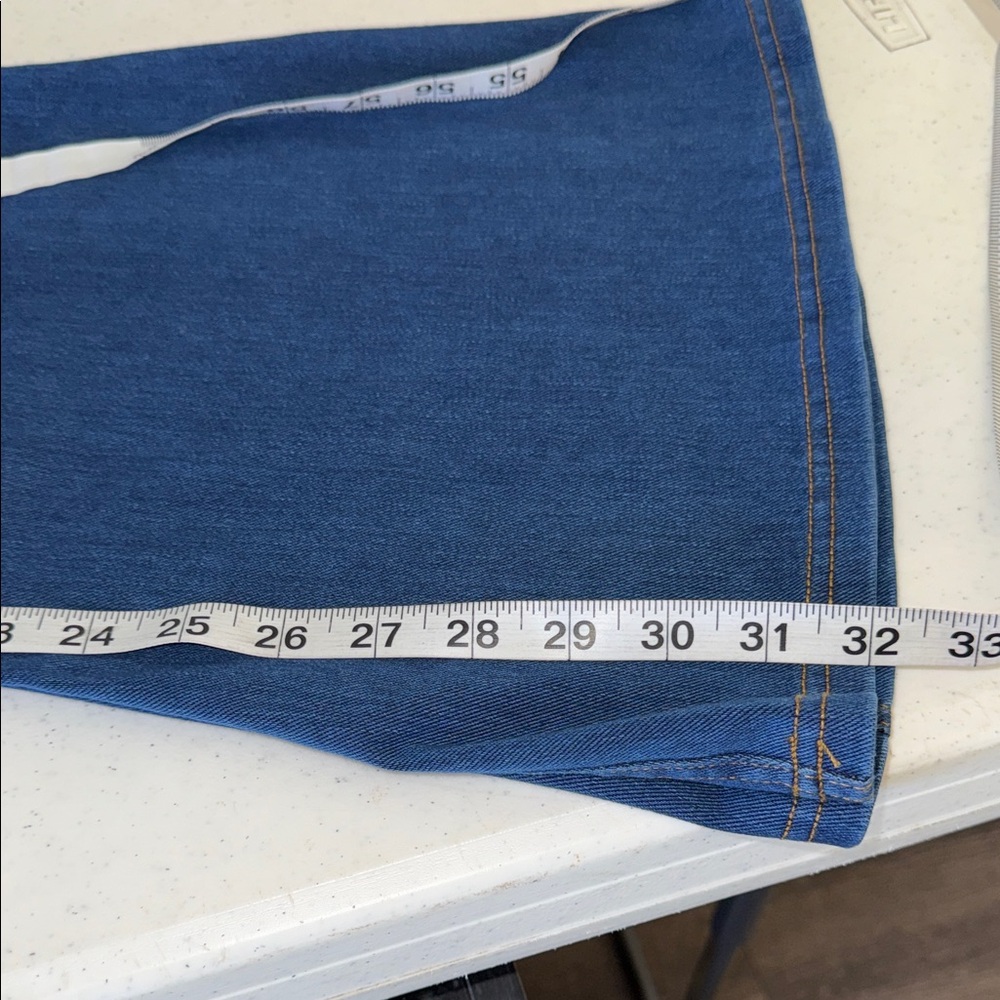 NWT HALARA Dark Blue Flare Jeans with High Waist - Picture 8 of 8